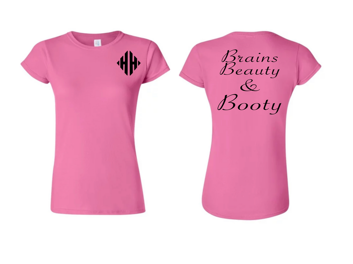 LADIES BRAINS BEAUTY BOOTY SHIRT