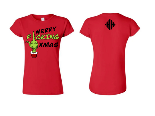 LADIES MERRY FN XMAS SHIRT