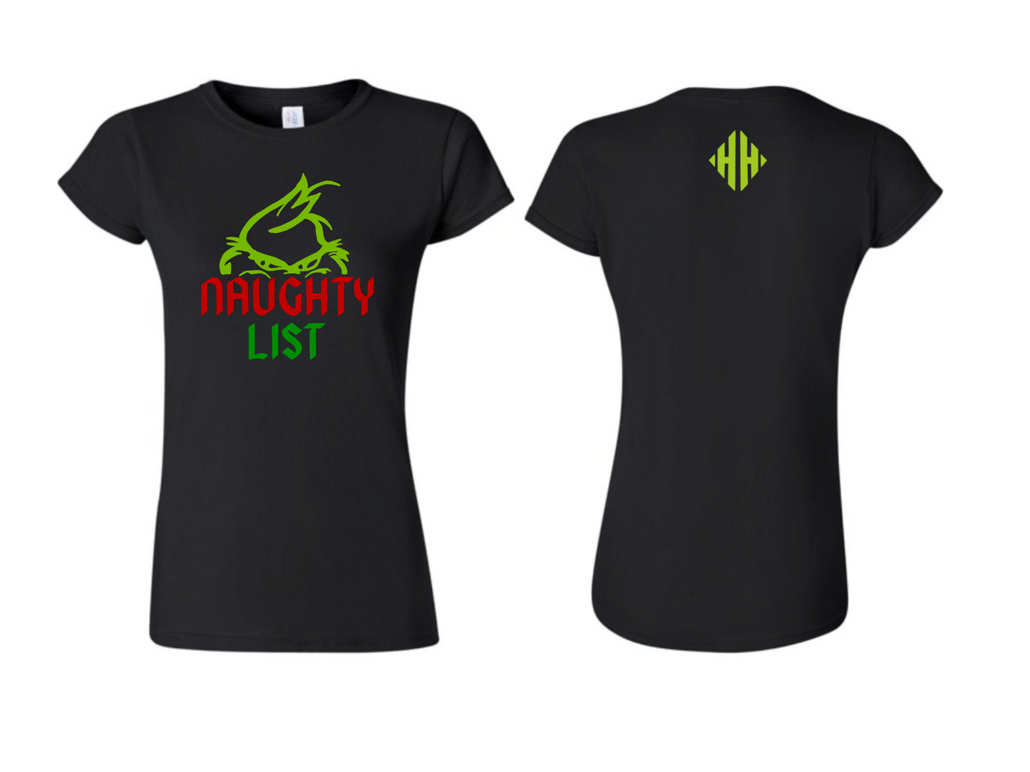 LADIES NAUGHTY LIST SHIRT