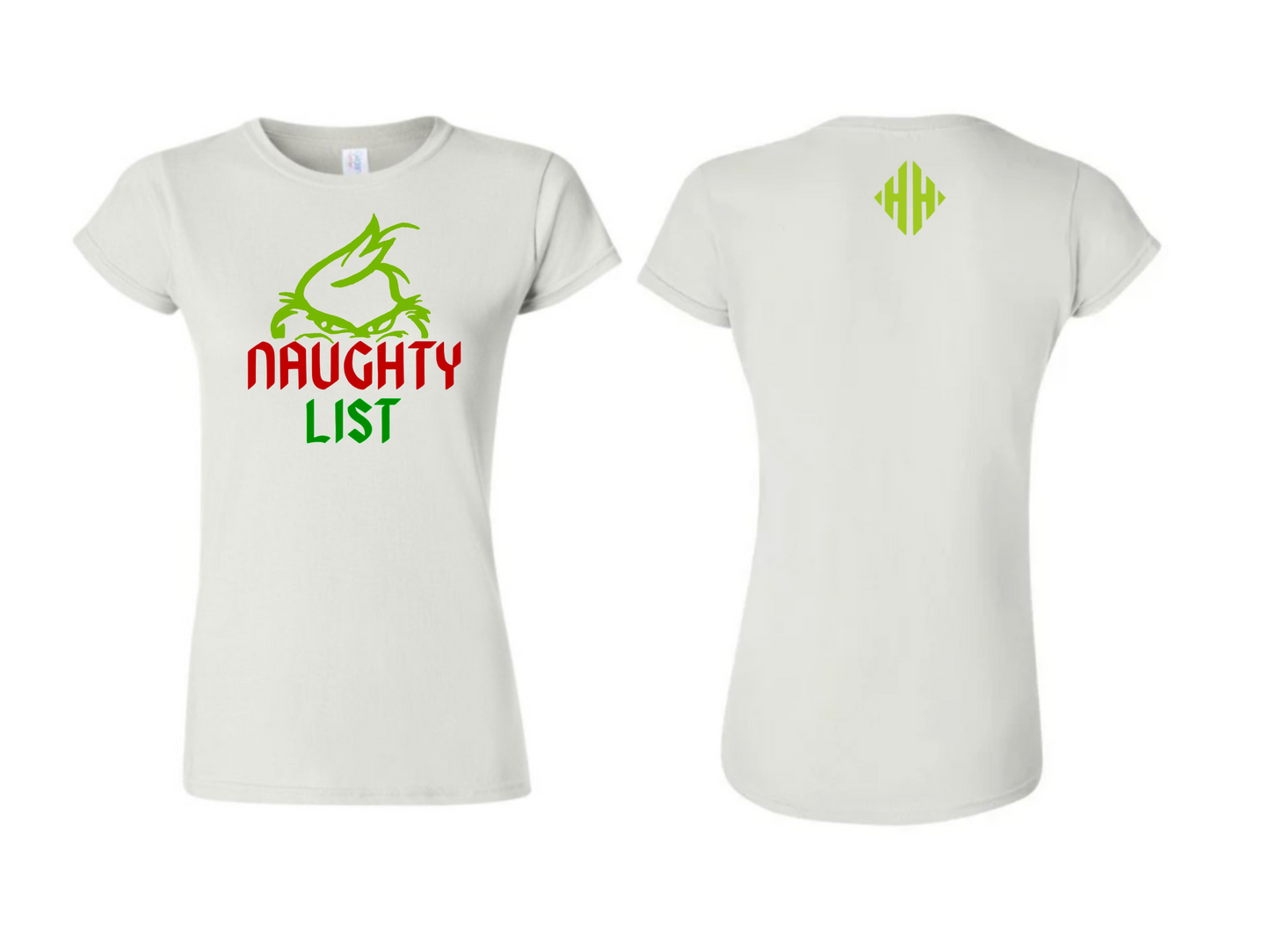 LADIES NAUGHTY LIST SHIRT