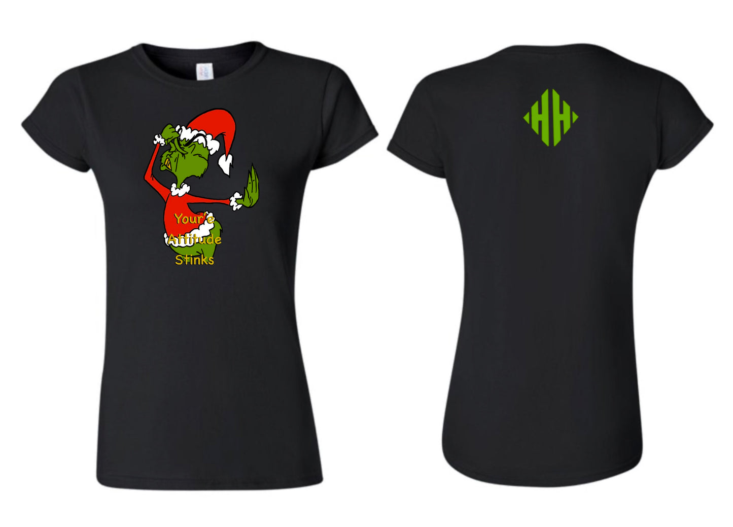 LADIES GRINCH ATTITUDE SHIRT