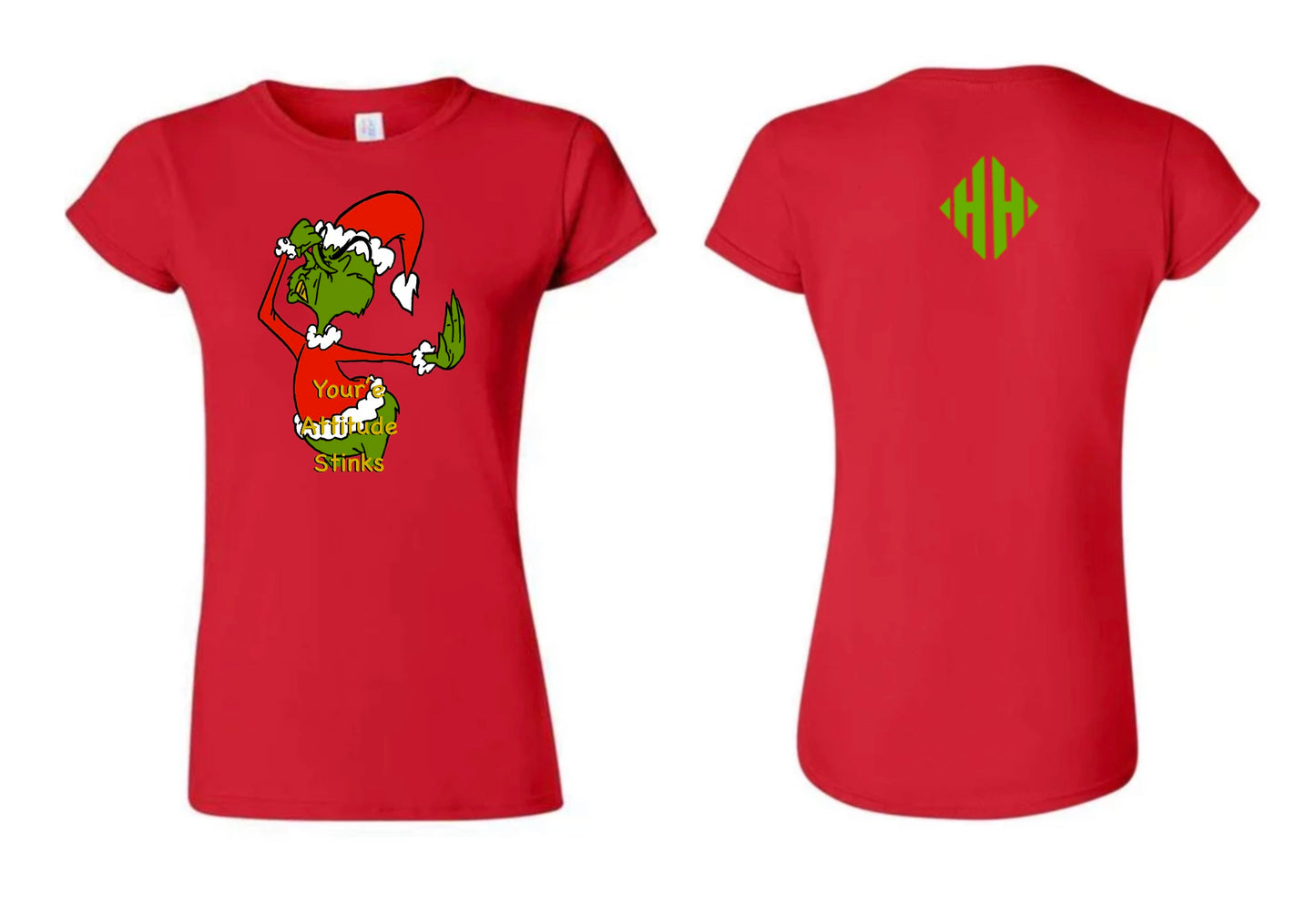 LADIES GRINCH ATTITUDE SHIRT