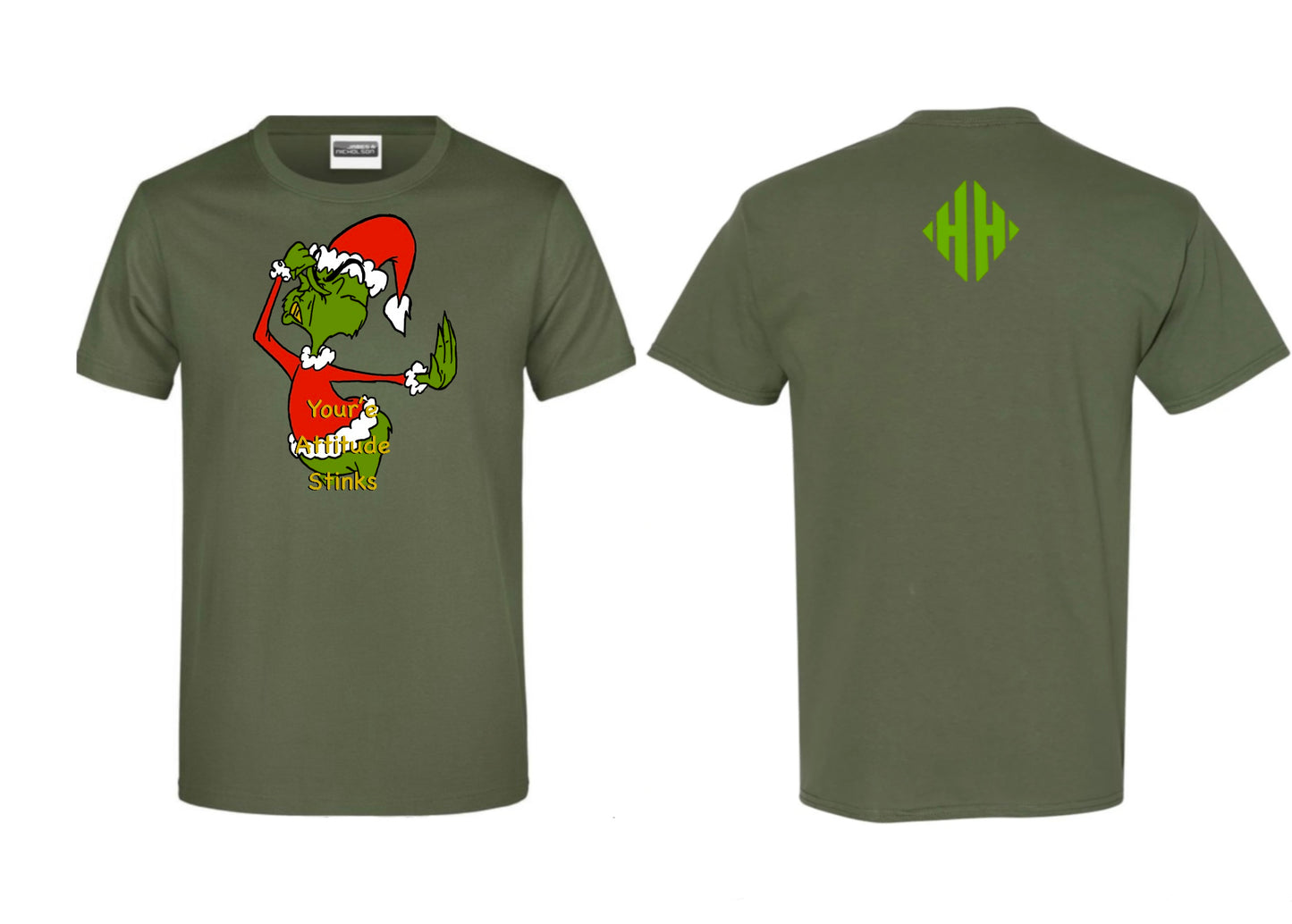 MENS GRINCH ATTITUDE SHIRT